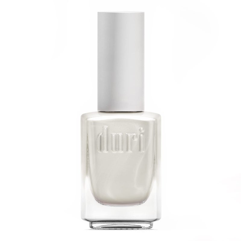 duri Nail Polish, 50 Platinum, White Shimmer, Full Coverage, Fats Drying, No Chipping, 0.45 Fl Oz - Image 1
